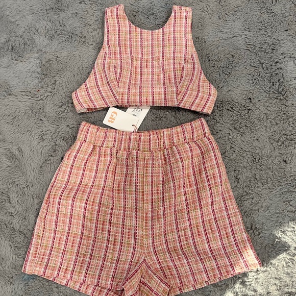 NWT pink tweed matching set - Picture 4 of 4
